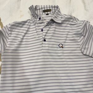 Men’s Small Peter Millar Southern Comfort Polo with Quail Hollow Logo
